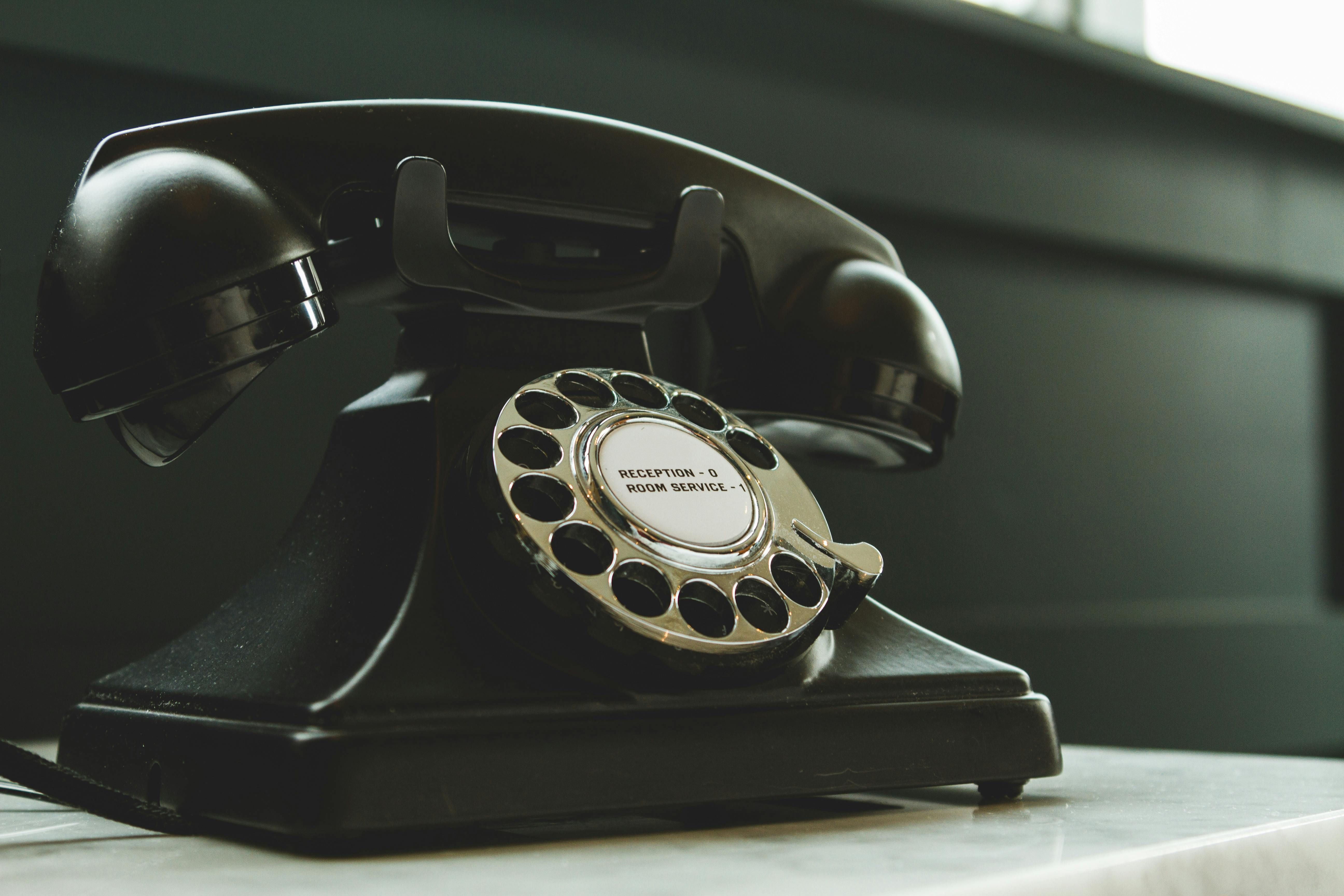 an old telephone
